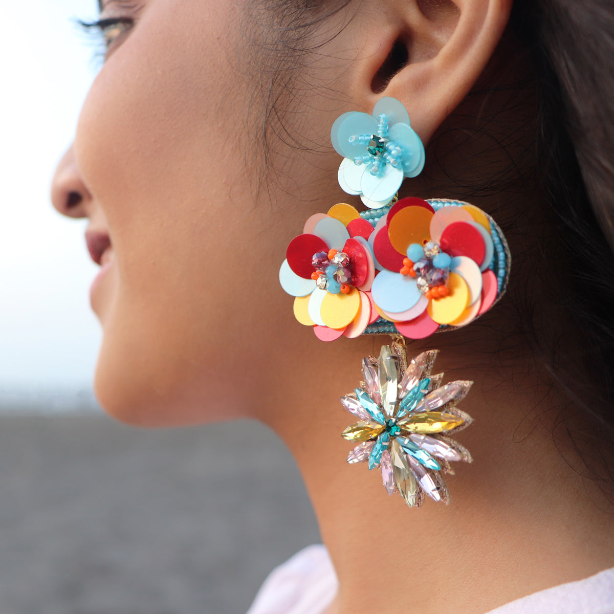 Coral Earrings