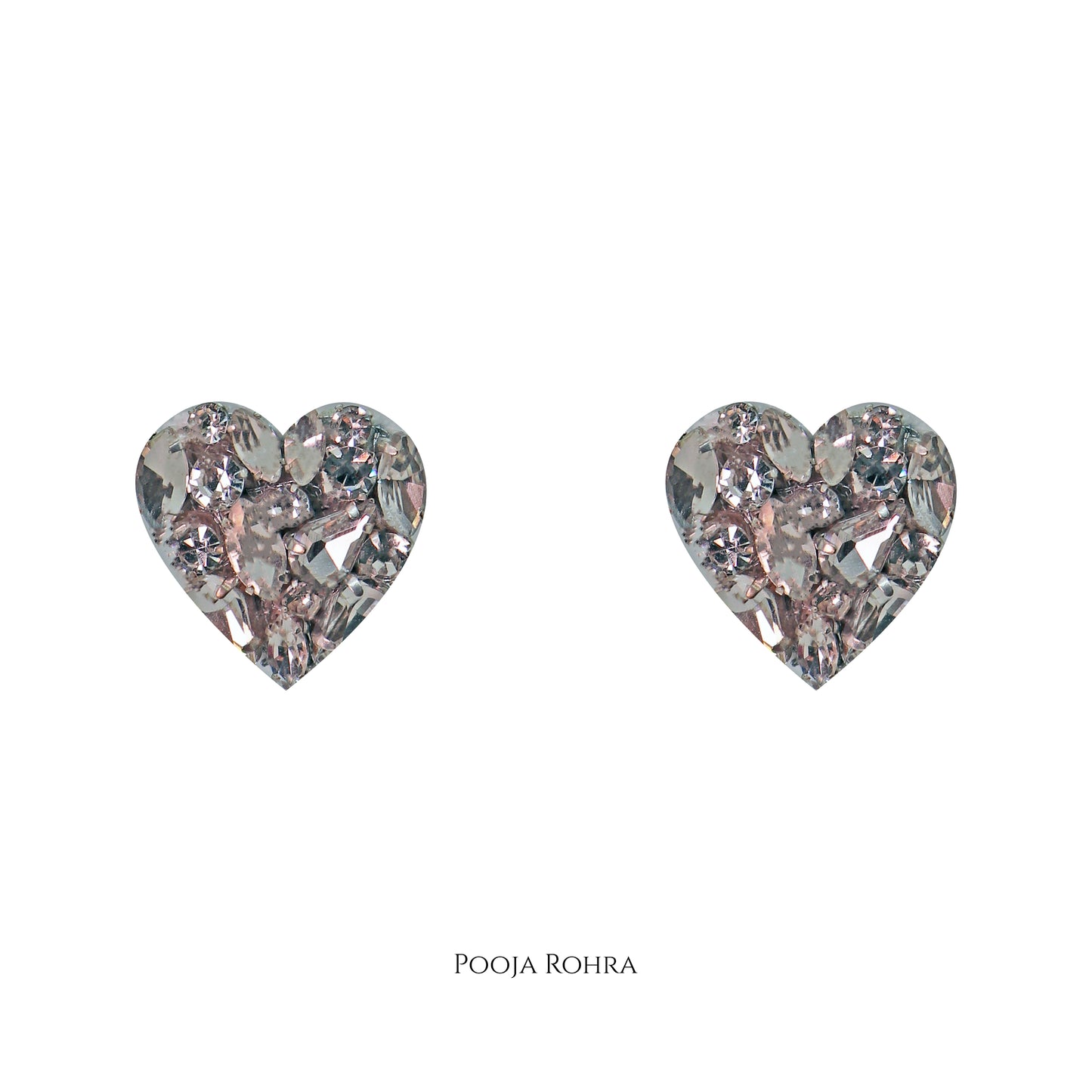 Sparkly Heart Stud