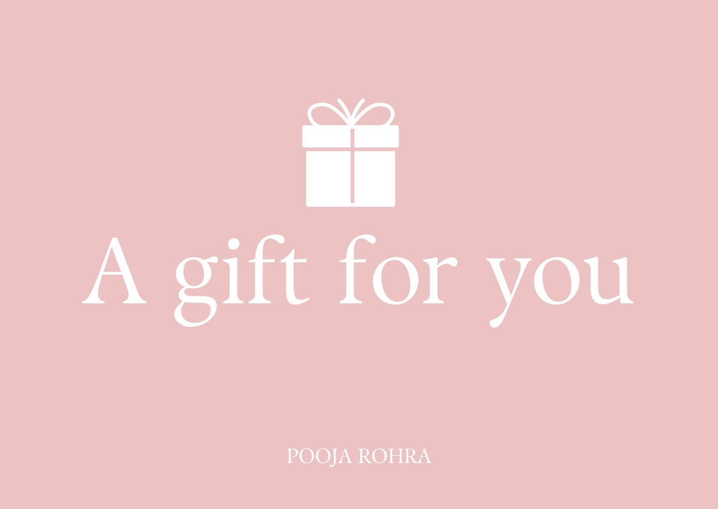 Label Pooja Rohra Gift Card