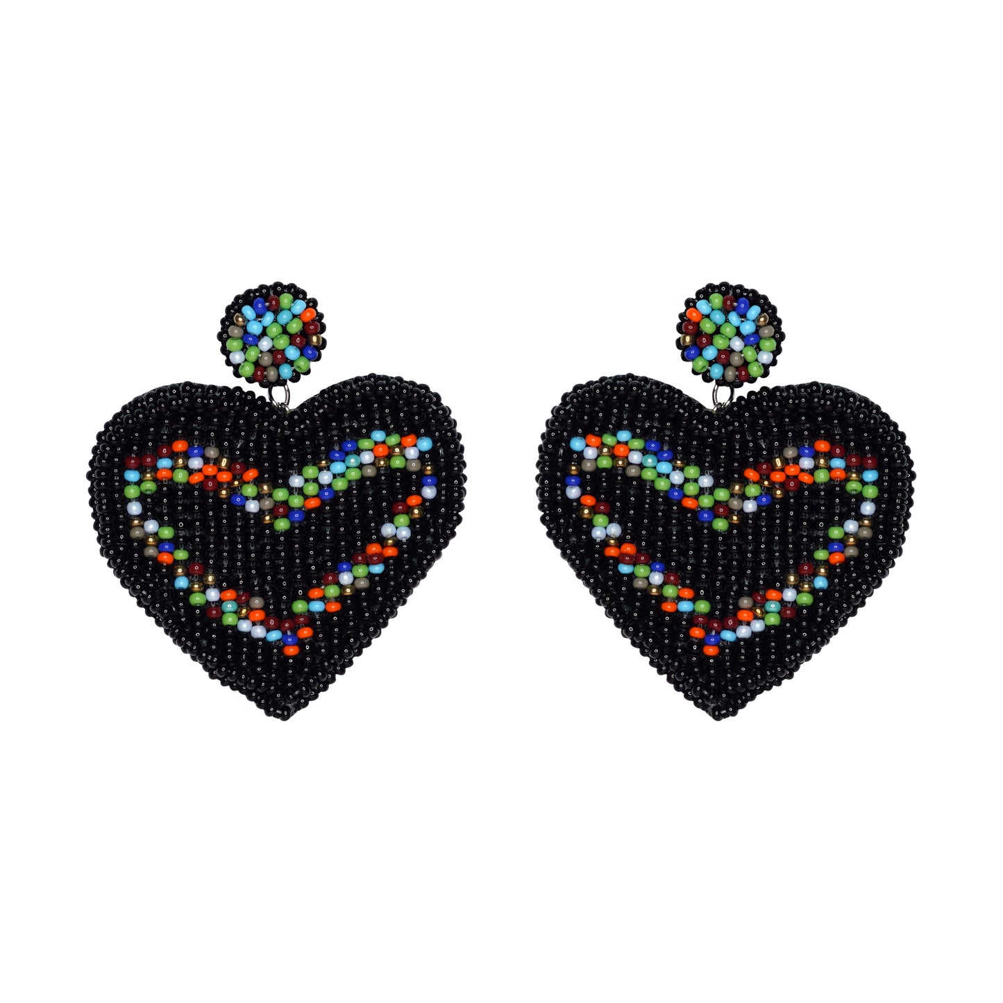 Colorful Heart Earrings