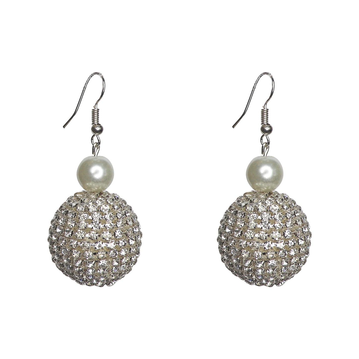 Julie Disco Ball with Pearl Earrings