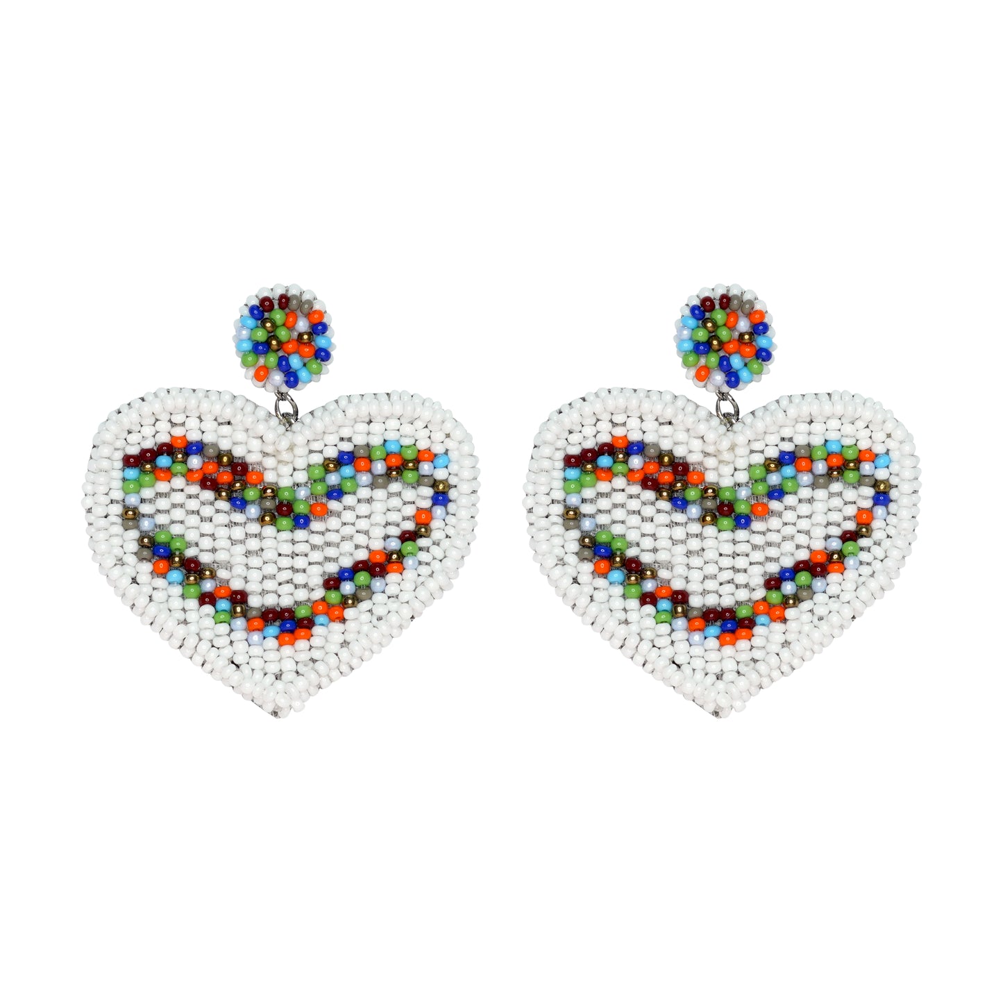 Colorful Heart Earrings