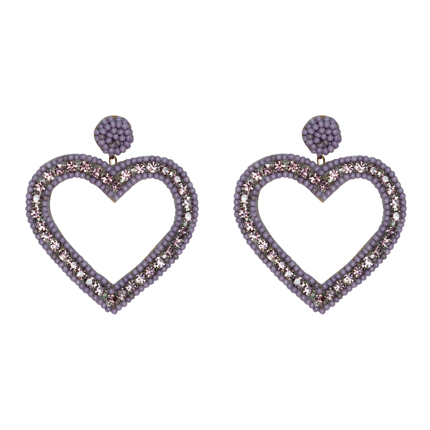 Cut-work Heart Earrings