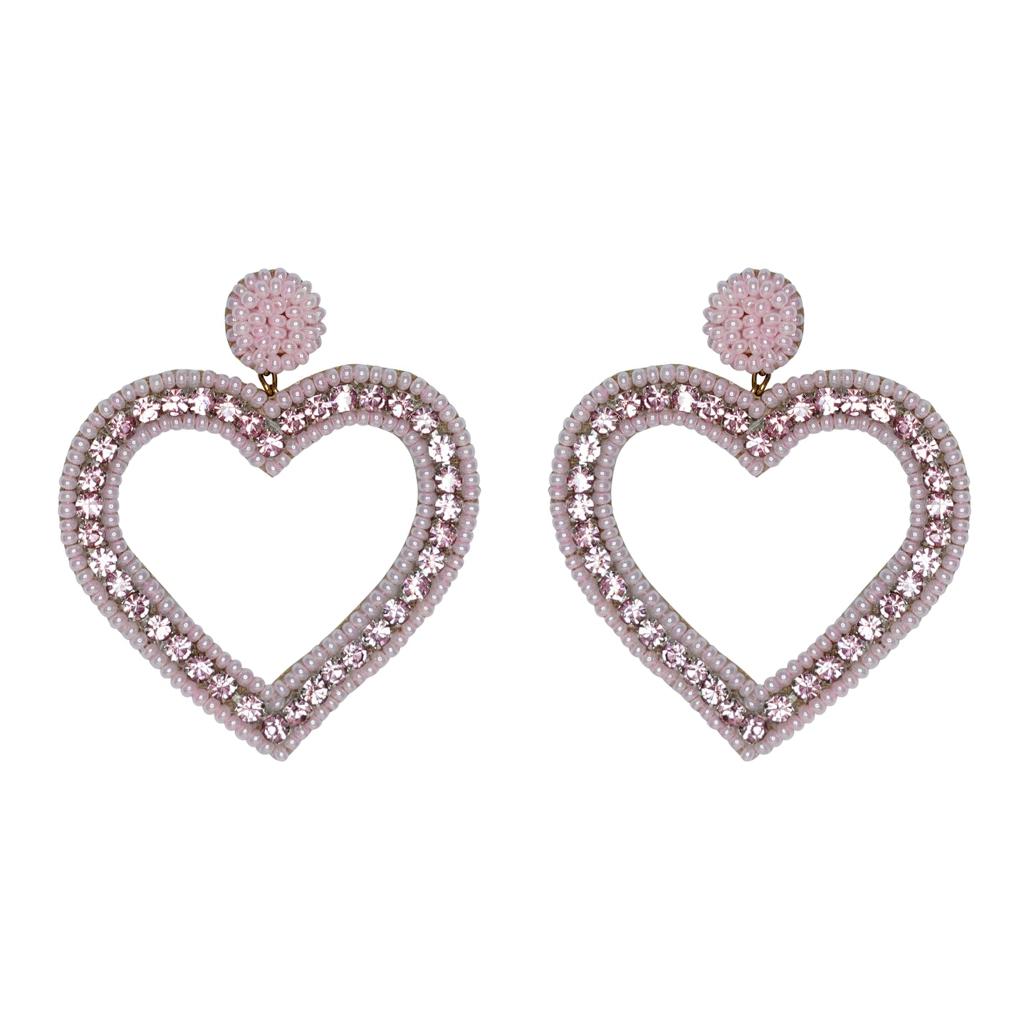 Cut-work Heart Earrings